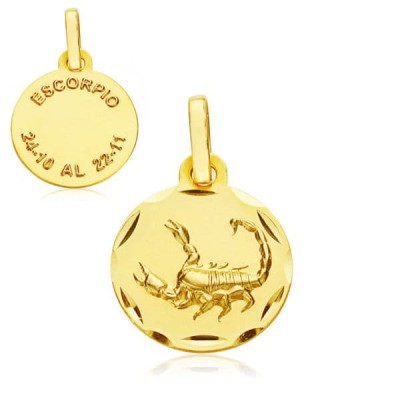 18K HOROSCOPO ESCORPIO 13 MM