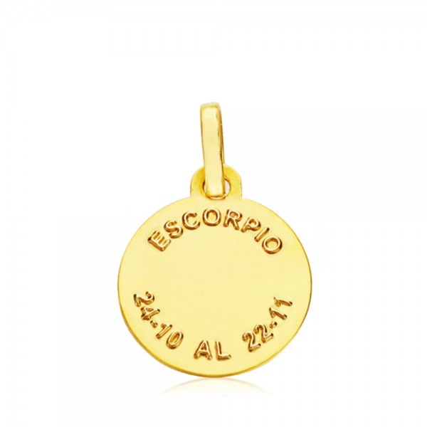 18K HOROSCOPO ESCORPIO 13 MM