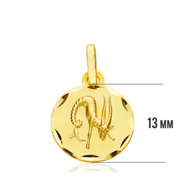 18K HOROSCOPO CAPRICORNIO 13 MM