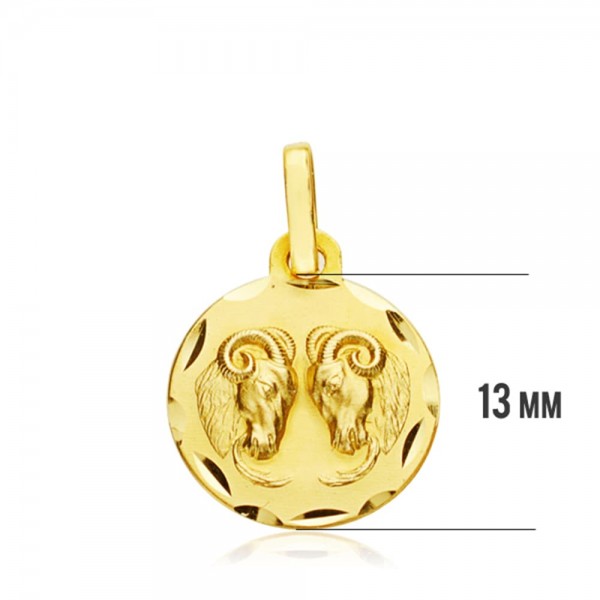 18K HOROSCOPO ARIES 13 MM