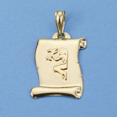 18K HOROSCOPO VIRGO PERGAMINO