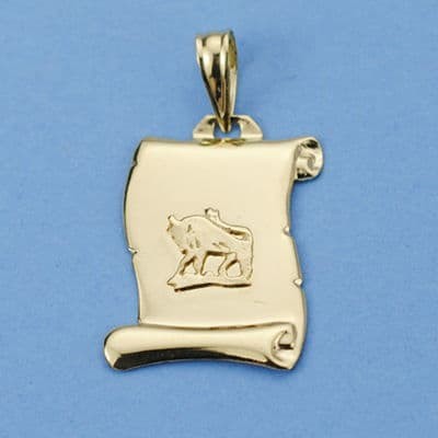 18K HOROSCOPO TAURO PERGAMINO