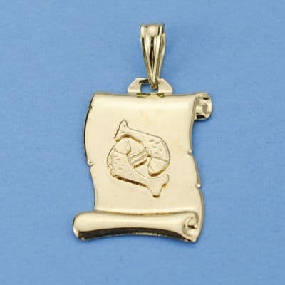 18K HOROSCOPO PISCIS PERGAMINO
