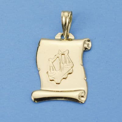 18K HOROSCOPO LIBRA PERGAMINO