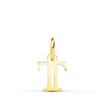 18K COLGANTE LETRA  T  ....