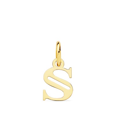18K COLGANTE LETRA  S  11X7 MM
