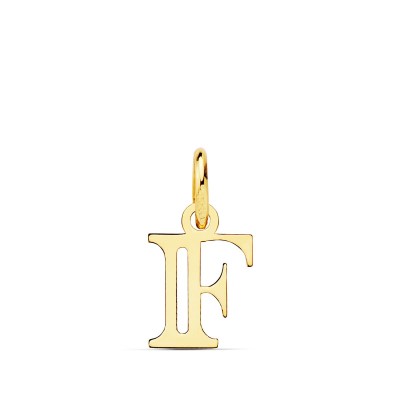 18K COLGANTE LETRA  F  11X8 MM