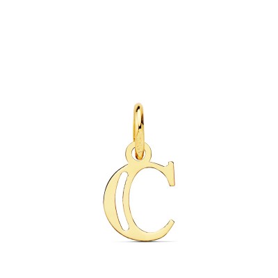 18K COLGANTE LETRA  C  11X9 MM