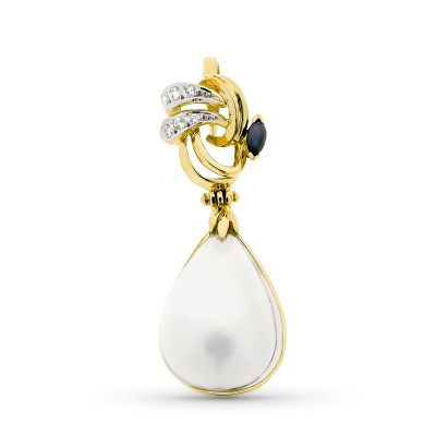 18K COLGANTE ORO BICOLOR...