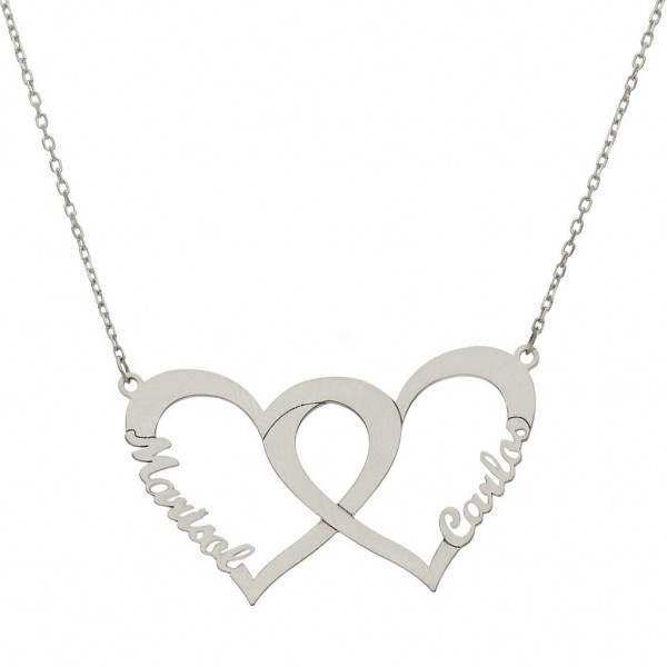 GARGANTILLA PLATA 925MM CORAZONES +...