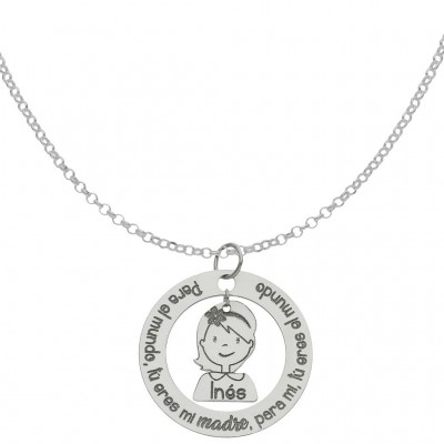 GARGANTILLA FRASE + NIÑA...