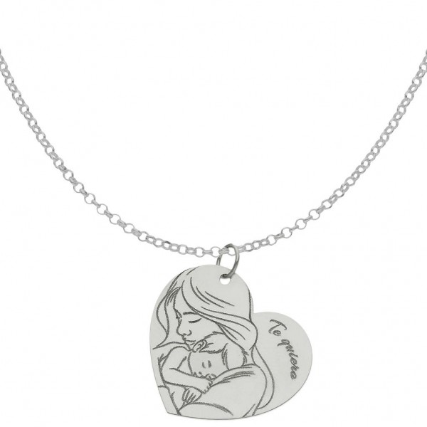 GARGANTILLA DE LA MADRE PLATA 925MM -...