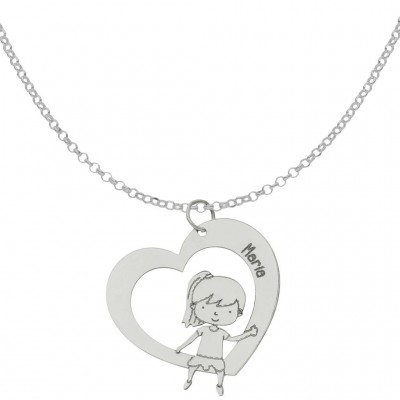 GARGANTILLA CORAZON + NIÑA...