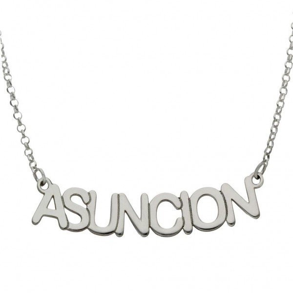 COLGANTE NOMBRE GRANDE PLATA 925MM