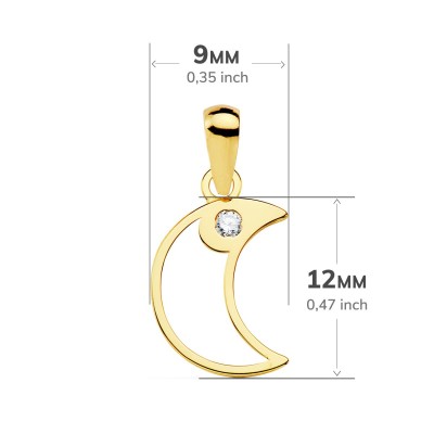 18K COLGANTE LUNA CIRCONITA... 2