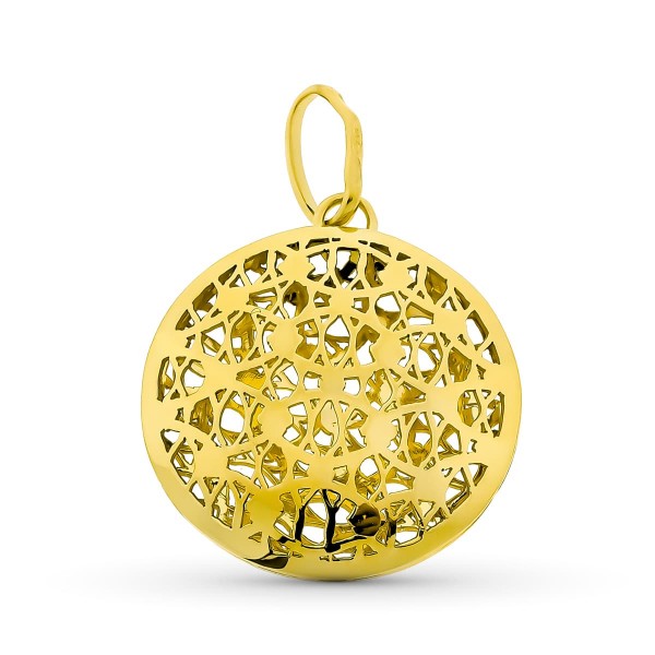 18K COLGANTE ORO AMARILLO CIRCULO...
