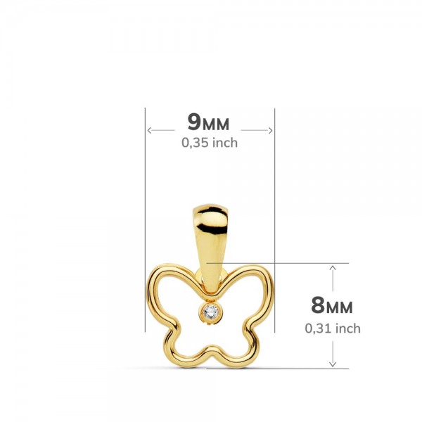 18K COLGANTE ORO AMARILLO MINI...