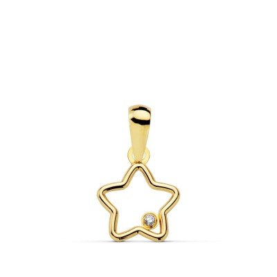 18K COLGANTE ESTRELLA...
