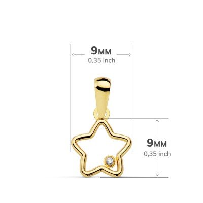 18K COLGANTE ESTRELLA... 2