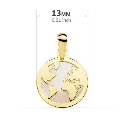 18K COLGANTE MAPAMUNDI... 2