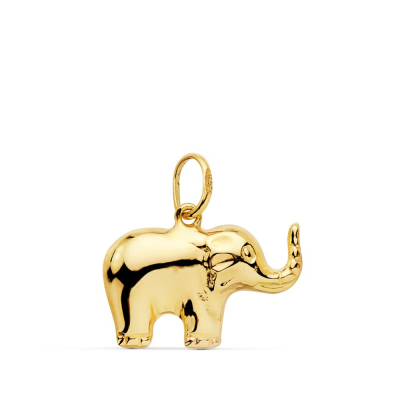 18K COLGANTE ELEFANTE LISO...