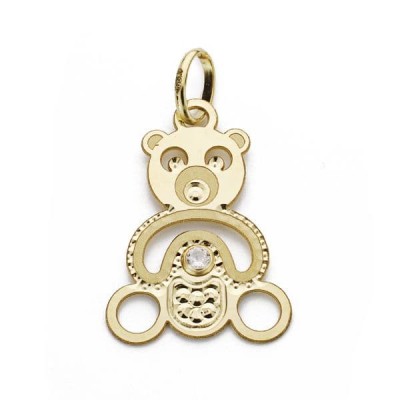 18K COLGANTE OSO CALADO...