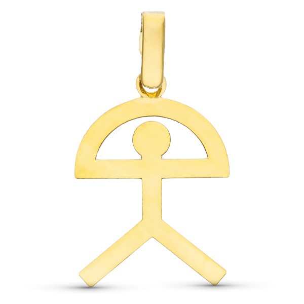 18K COLGANTE ORO AMARILLO INDALO...
