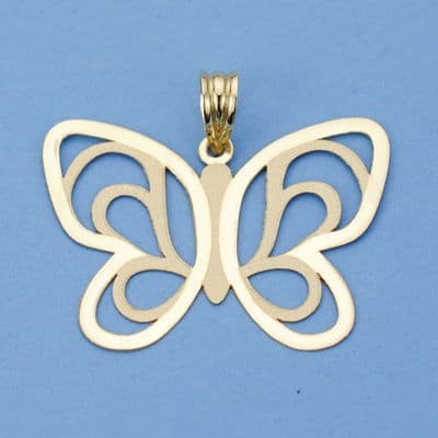 18K COLGANTE LASER MARIPOSA...