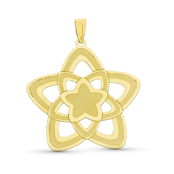 18K COLGANTE ORO AMARILLO ESTRELLA...