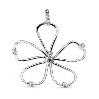 18K COLGANTE ORO BLANCO...