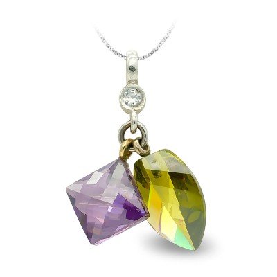 18K COLGANTE ORO BLANCO...