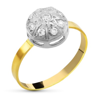 18K SORTIJA CIRCONITAS ORO...