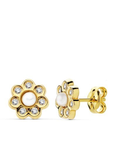 18K PENDIENTES ORO AMARILLO...