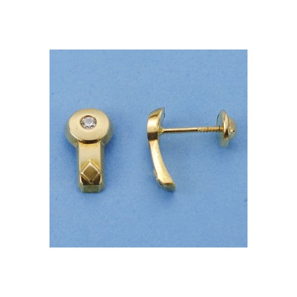 18K PENDIENTES ORO AMARILLO CIRCULO....
