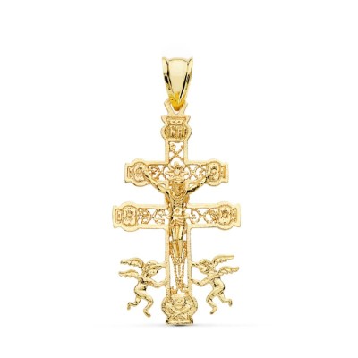 18K CRUZ DE CARAVACA ORO...