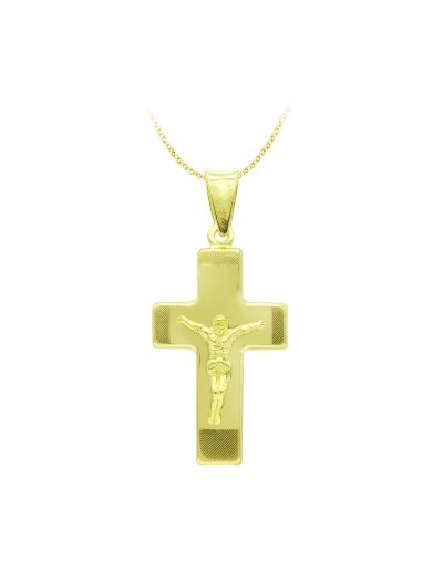 18K CRUZ ORO AMARILLO CON...