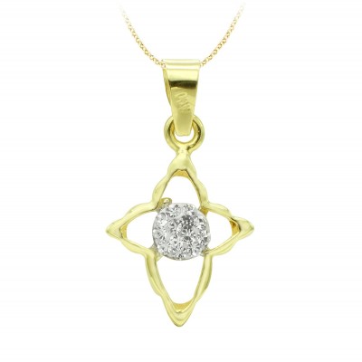 18K CRUZ ORO BICOLOR...