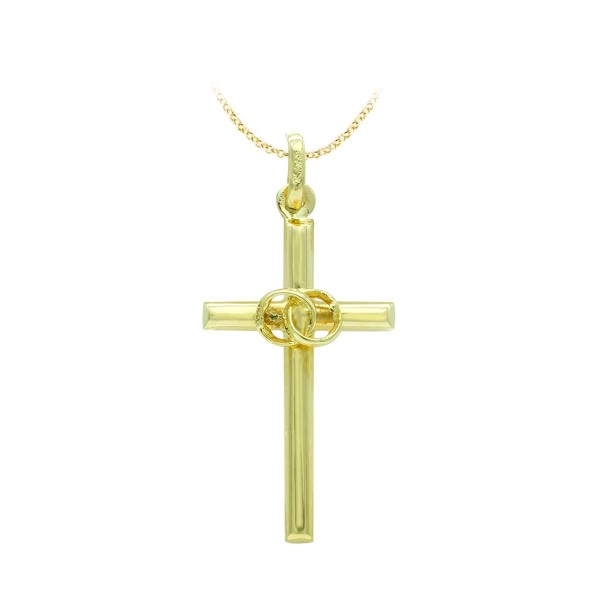 18K CRUZ ORO AMARILLO HUECA ALIANZAS....