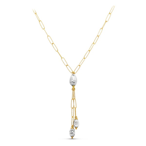 18K GARGANTILLA ORO BICOLOR ESLABONES