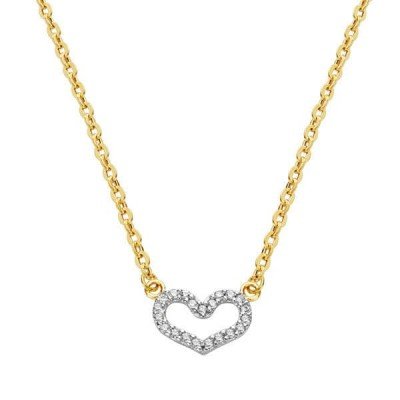 18K COLGANTE CORAZON CON...