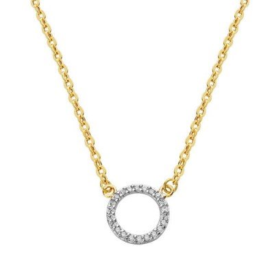 18K COLGANTE CIRCULO CON...