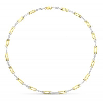 18K GARGANTILLA ORO BICOLOR...