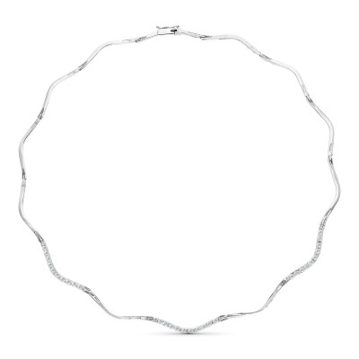 18K GARGANTILLA ORO BLANCO...