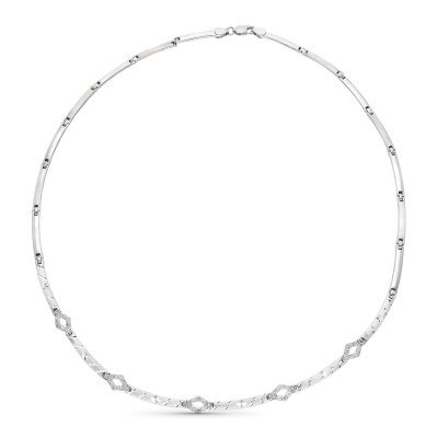 18K GARGANTILLA ORO BLANCO...