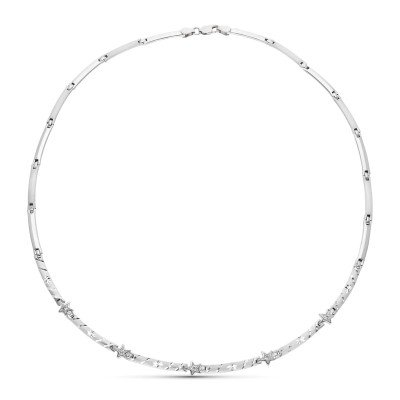 18K GARGANTILLA ORO BLANCO...