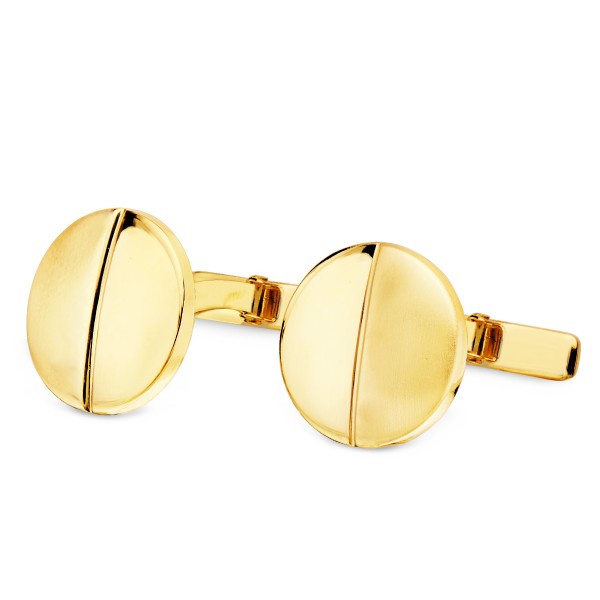 18K GEMELOS ORO AMARILLO REDONDOS...