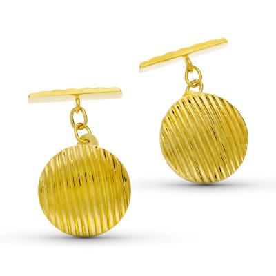 18K GEMELOS REDONDOS...