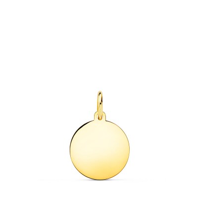18K CHAPA DISCO ORO...