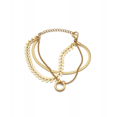 PULSERA DE ACERO DORADO -...