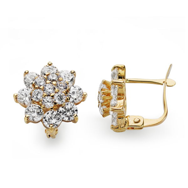 18K PENDIENTES ORO AMARILLO CUAJO...